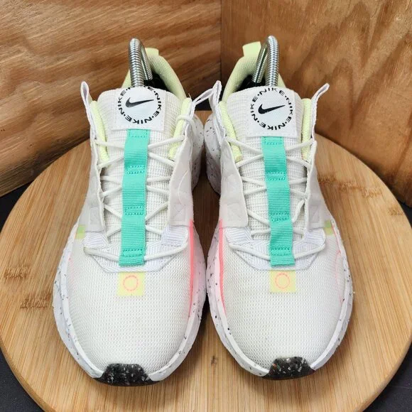 Nike Crater Impact Womens White Running Shoes Sneakers Size 8 - Picture 3 of 9